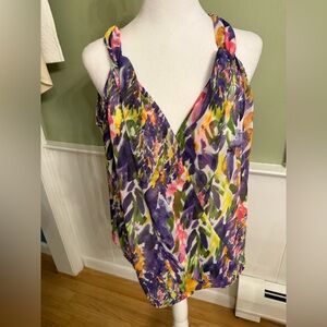 Cabi brand multi-color lightweight crossover front tank. Size small.
